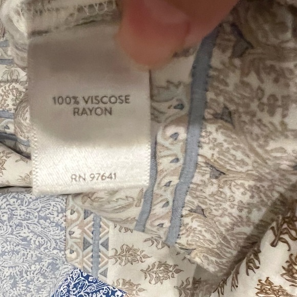 J.Jill Floral button down printed tunic - Picture 4 of 11